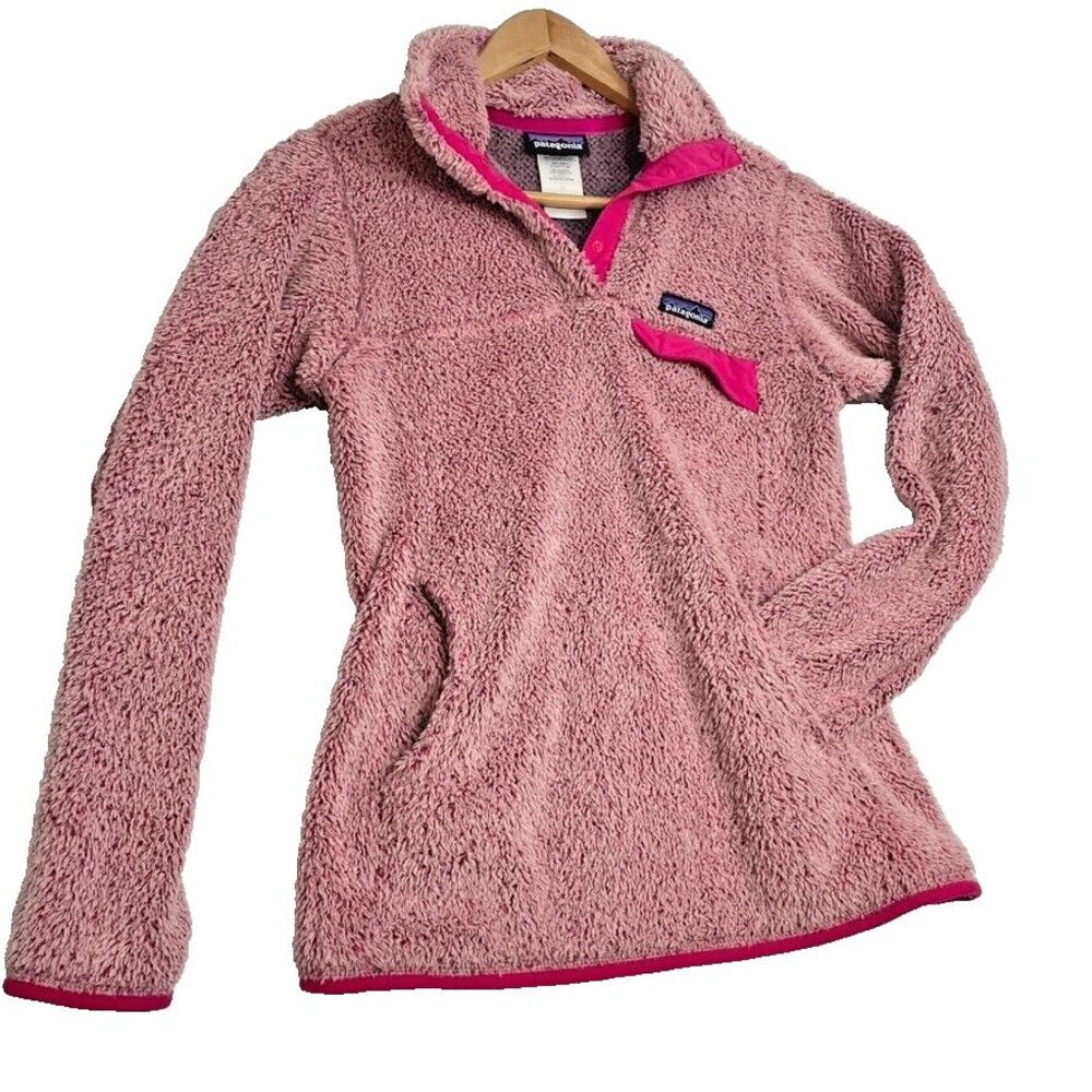 Patagonia Retool SnapT‎ Cupcake Pink Magenta SOFT Fleece Pullover 25442 Size XS